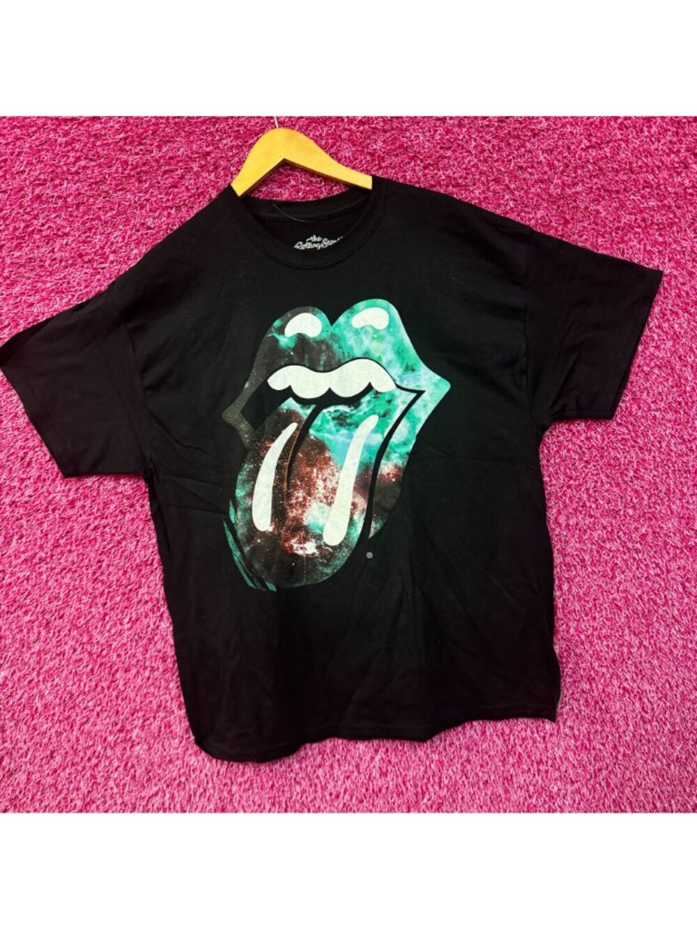 The Rolling Stones Galaxy Burst Hot Lips Rock Band Tee XL - Picture 3 of 4